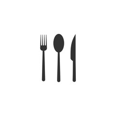 Fork spoon knife  icon isolated on white background. Set icons colorful