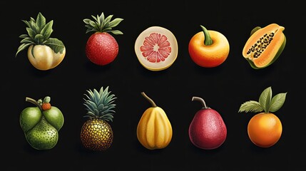 exotic fruit collection-topaz-enhance.jpeg, exotic fruit collection