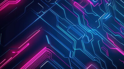 Abstract Neon Lights Design