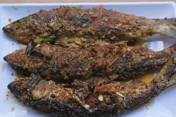 spicy fish on plate