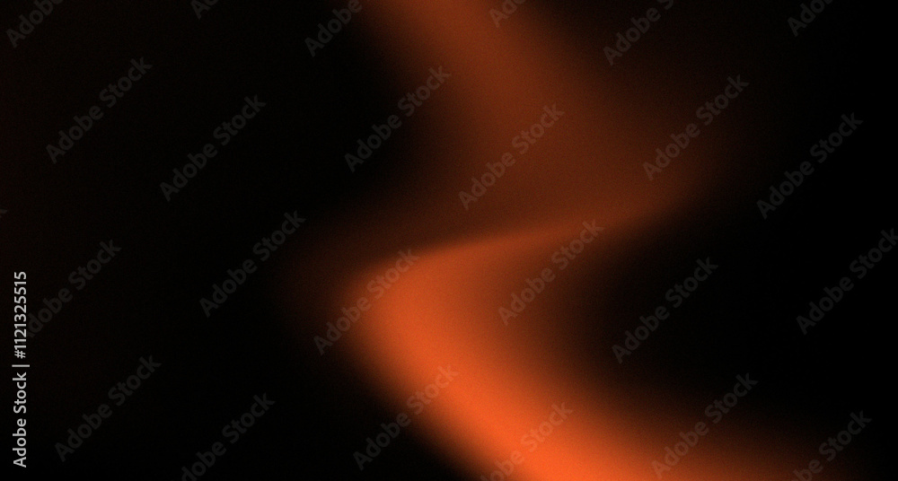 Wall mural dark orange gradient background with black background full of noise texture for design