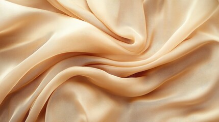 Obraz premium Silken fabric gracefully drapes and twists, revealing a smooth texture and a gentle gleam under soft lighting, inviting touch and admiration