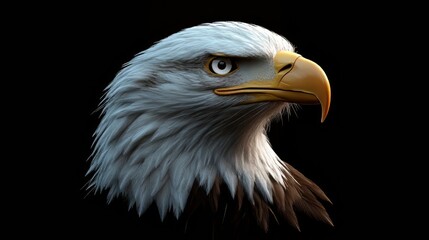 Obraz premium American bald eagle (haliaeetus leucocephalus). wildlife. Ultra realistic. Photorealistic hypermaximalist hyper realistic fine detail