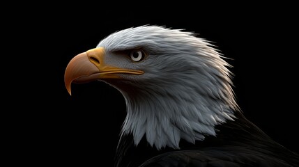 Fototapeta premium Bald eagle. wildlife. Ultra realistic. Photorealistic hypermaximalist hyper realistic fine detail