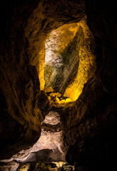 Obraz premium Colorful views in Cueva de los Verdes, Lanzarote