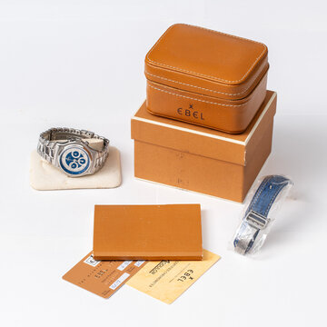 Ebel chronograph, Modulor model. Self-winding watch, with box and international guarantee. Milan, Italy August 26, 2024