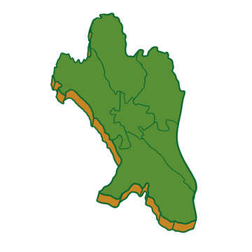 map of bogor city west java indonesia