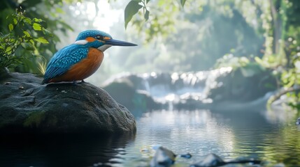 Kingfisher, alcedo atthis. wildlife. Ultra realistic. Photorealistic hypermaximalist hyper realistic fine detail