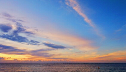 Fototapeta premium Tropical sunset view