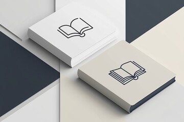 A modern minimalist template design featuring