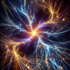 Fototapeta premium The Infinite Quantum Web
