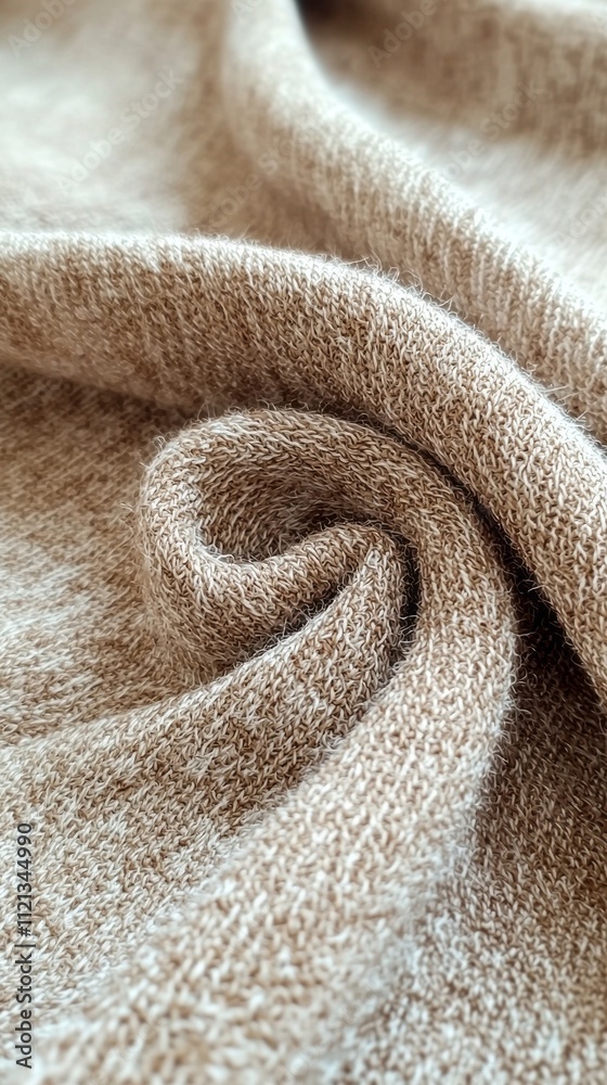 Poster curves of soft fabric showcase intricate patterns as light gently caresses the surface, revealing a 
