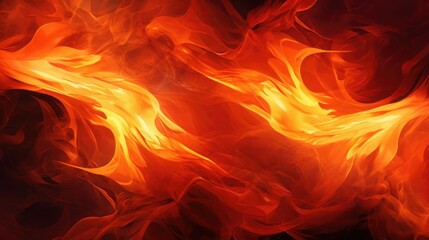 Fototapeta premium Abstract fiery orange and red swirls of flowing energy
