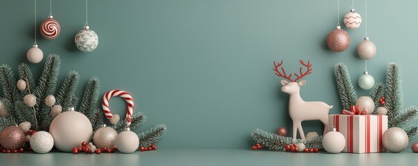 Create a festive atmosphere with whimsical christmas ornaments