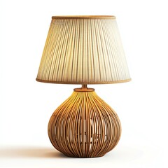 Elegant wooden lamp with a classic design, perfect for enhancing any living space with warm light.