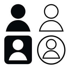 black and white user photo profil for business © Dany