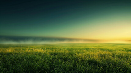landscape of green fields with beautiful clouds floating over blue sky illustrating elements of natural beauty