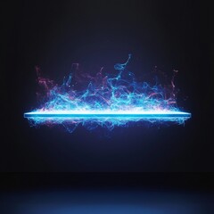 Powerful Electric Surge of Energy and Electricity in a Vibrant Abstract Digital Backdrop