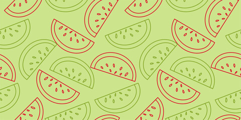 Watermelon seamless pattern