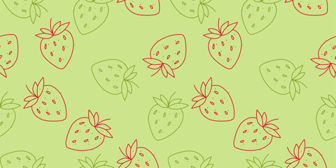 Simple Outline fruit seamless pattern, for textile or food wrapping