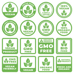 Vegan Label Design , Minimalist vector illustration with natural elements, perfect for eco-friendly product packaging, branding, or marketing materials. Fully editable and versatile for various design