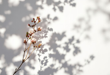 A plain white background