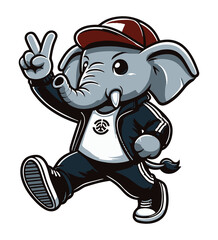 elephant cartoon illustration