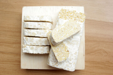slice of raw tempeh