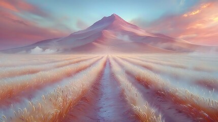 sunrise in the mountains