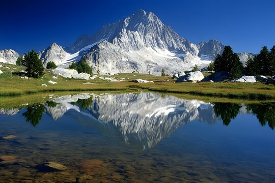 Mountain reflection lake