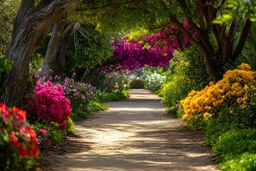 Spring garden pathway
