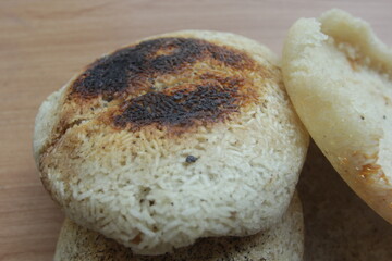 closeup of dry rice