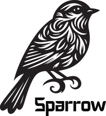 Obraz premium Sparrow Vector Logo 