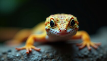 Recipient of the transferred gene, Mediterranean gecko (Hemidactylus turcicus) One of 17 reptiles that acquired the transposon SPIN through horizontal gene transfer
