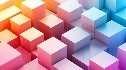 Obraz premium empty abstract podium stage with holographic colours