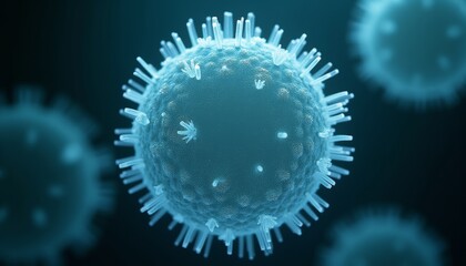 A living specimen of Volvox observed under a compound microscope. The cells are located in a transparent matrix, forming a large hollow sphere.