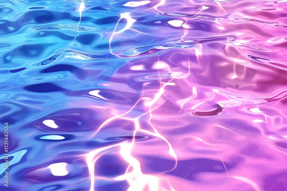 Poster A soft gradient of ocean waves with fine ripples and reflections of light