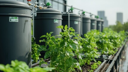 Modern Rainwater Harvesting System Installed for Sustainable Urban Agriculture