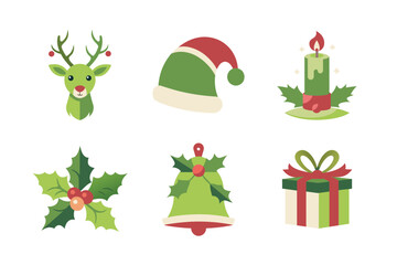 Christmas vector elements art illustration bundle