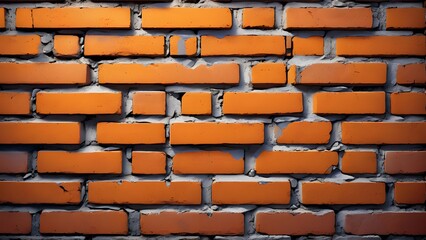 Illustration of a brick wall background focusing on raw and earthy texture. Detailed and realistic.