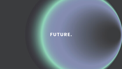 Futuristic Abstract Design with Glowing Gradient