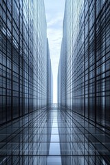 Towering Reflections: Modern Architectural Symmetry