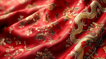 Obraz premium Elegantly coiled golden snake in traditional chinese art for celebrating the year of the snake