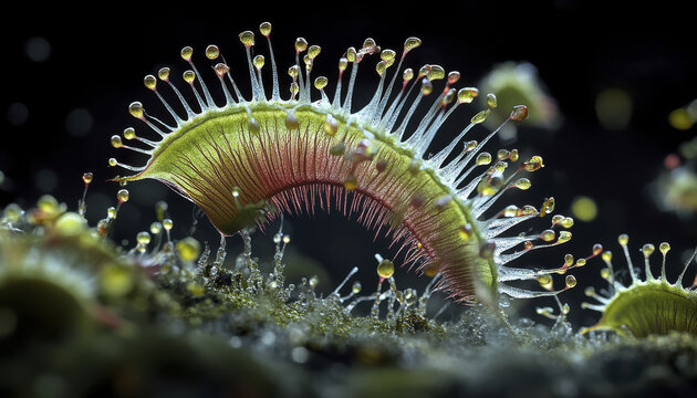 close up view of Venus flytrap showcasing its intricate details and vibrant colors, highlighting unique structure and beauty of this fascinating plant