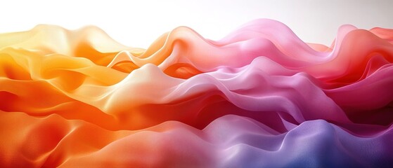 Obraz premium abstract hills in the form of sand waves. Colored smoke
