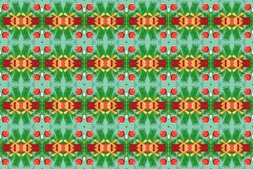 Snowy Christmas Abstract Seamless Pattern for Cozy Winter