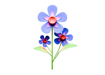 Obraz premium It's up to you to use 3D flower illustrations for whatever you want
