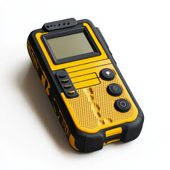 Rugged Handheld Communication Device with Yellow and Black Design