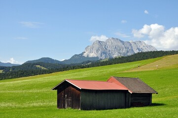 Obraz premium Die Buckelwiesen bei Mittenwald