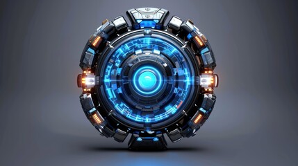 Futuristic Technology:  Cybernetic Orb of Advanced Design